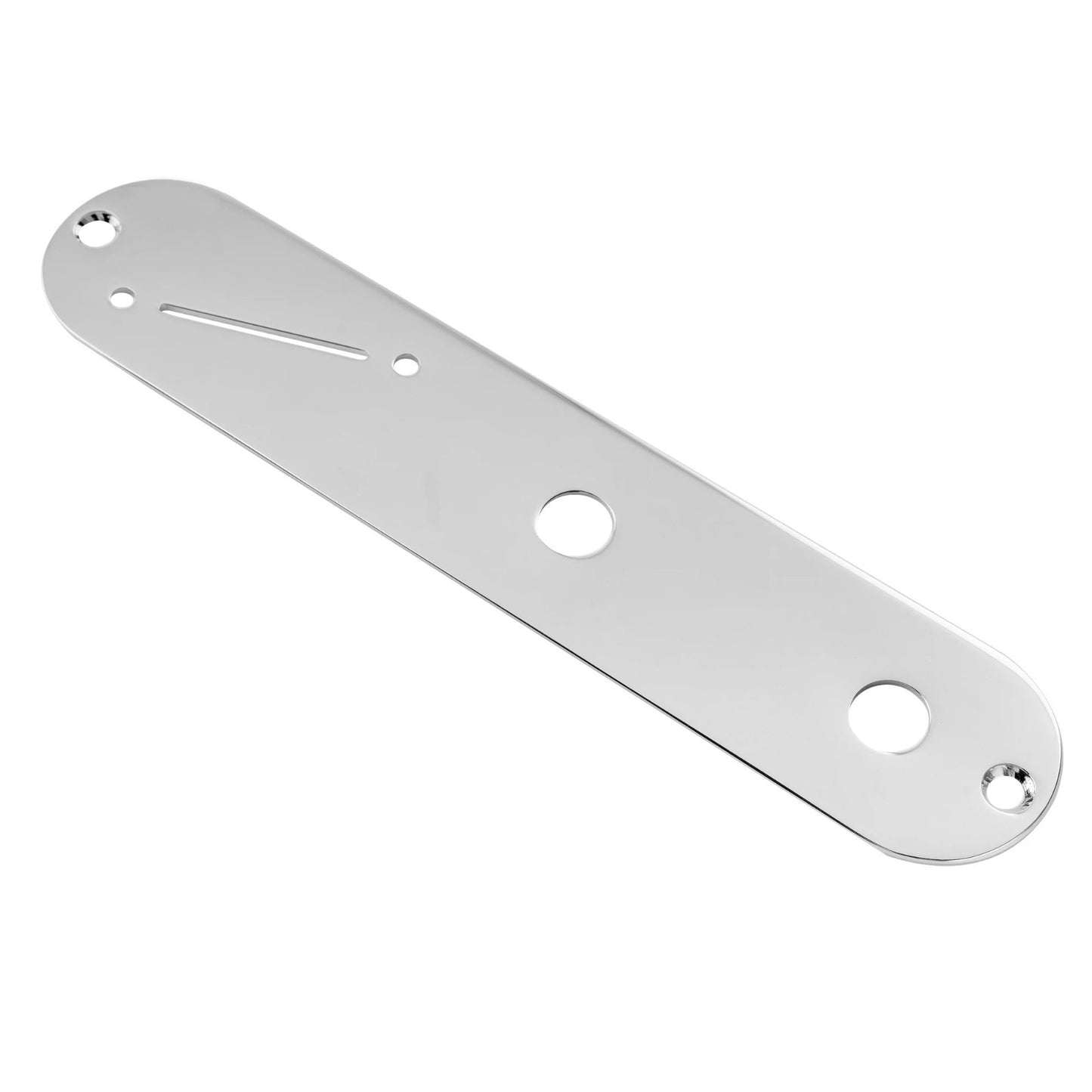Chrome Electric Guitar Control Plate with Narrow Pots Hole Spacing Fit