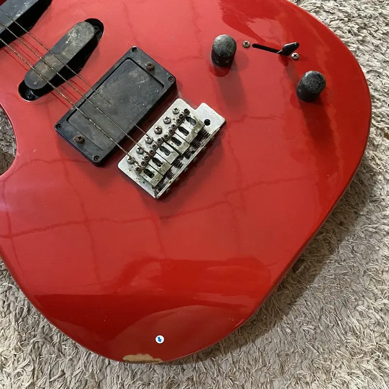 KCC Red Electric Guitar HSS, Basswood Body with Maple Neck, Rosewood F