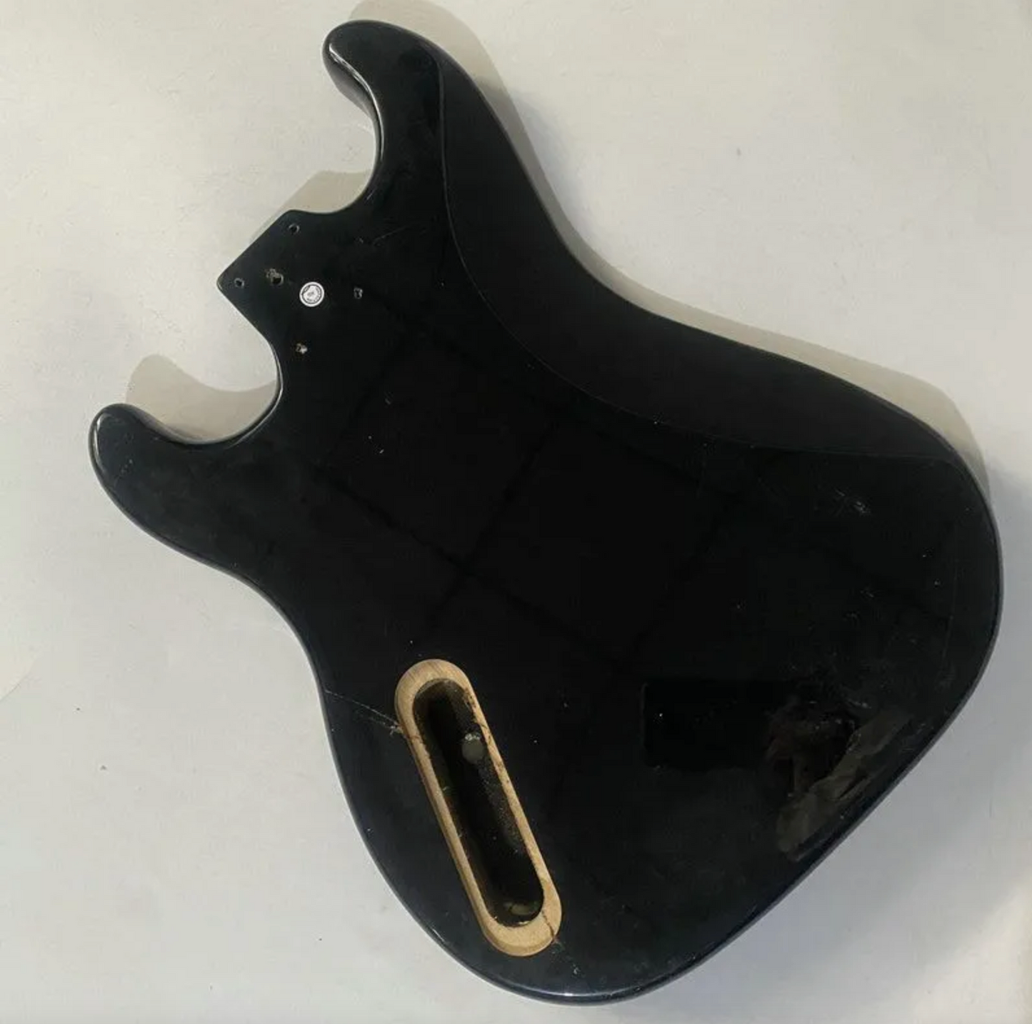 Black Basswood Guitar Double Cutaway Body with Single Humbucker Pickup