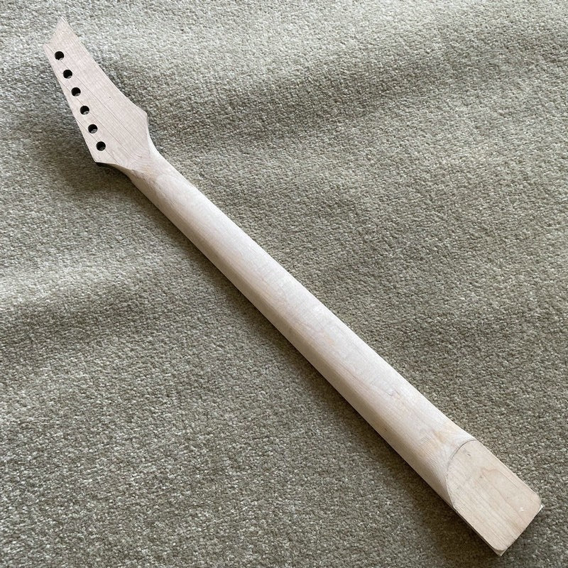 Maple Wood Left Handed Guitar Neck, 24 Frets Fingerboard Fretboard
