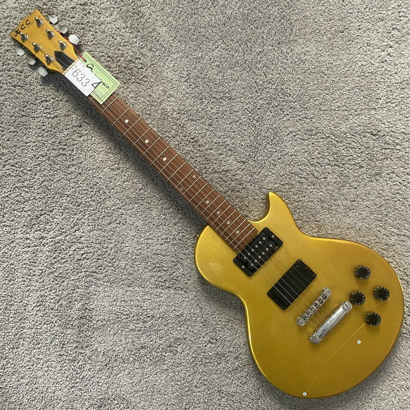Metallic Gold Single Cut Guitar, Mahogany Body with Maple Neck Fit Les