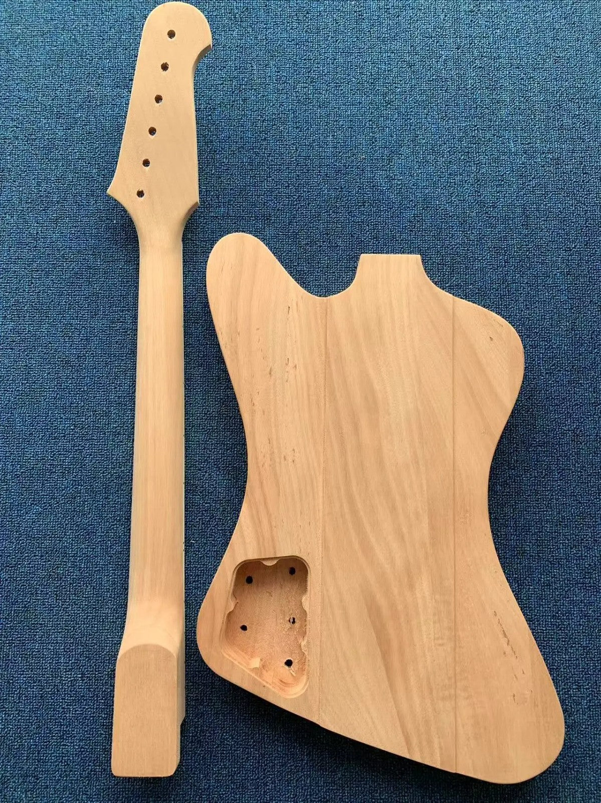 Unfinished DIY Project Firebird Guitar Kit - Mahogany Body and Neck