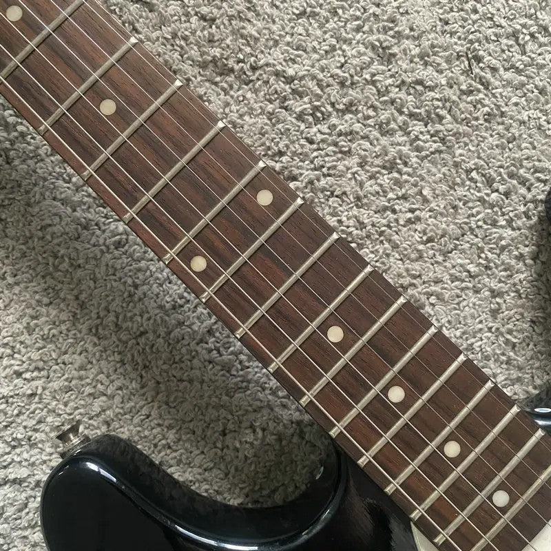 First Act Black Electric Guitar, Basswood Body, Maple Neck, Rosewood F