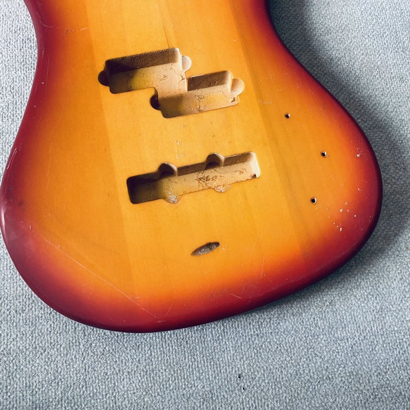 Basswood Cherry Burst 4 String Electric Bass Body