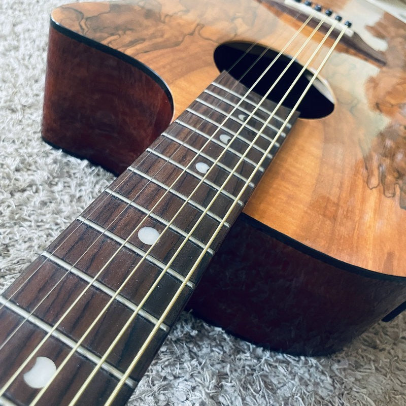 Luna Acoustic Guitar, Mahogany Plywood Body, Rosewood Fingerboard Neck
