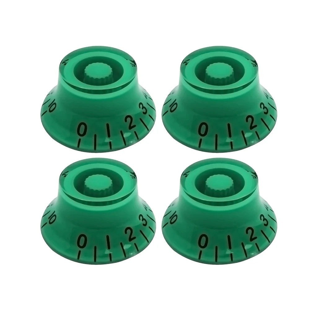 4pcs Green Guitar Volume Tone Top Hat Knobs Fit Epiphone,Ibanez,Peavey
