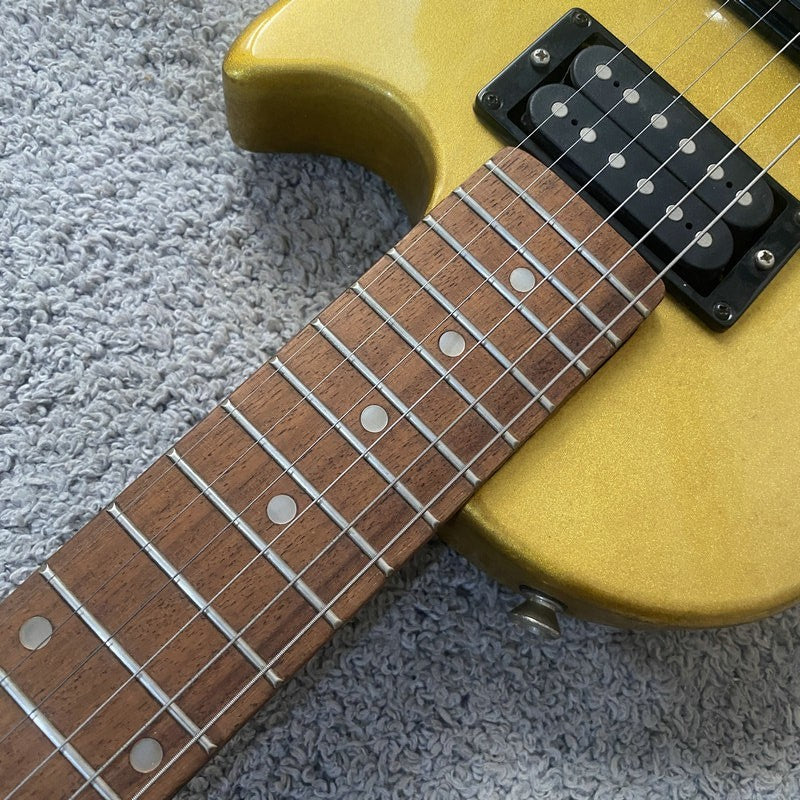 Metallic Gold Single Cut Guitar, Mahogany Body with Maple Neck Fit Les