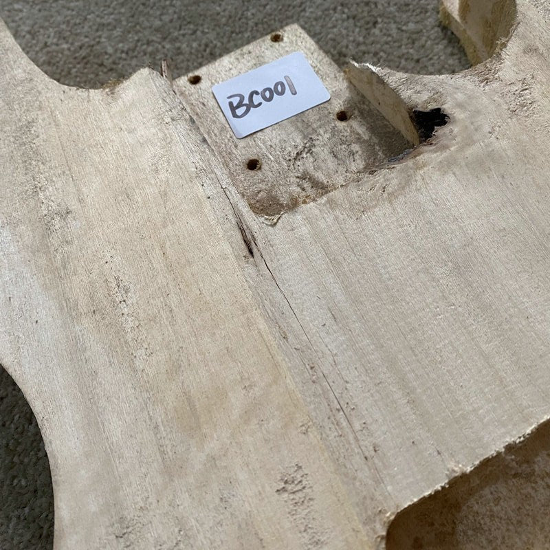 Unfinished Basswood 4 String Bass Solid Body Fit Jazz Bass