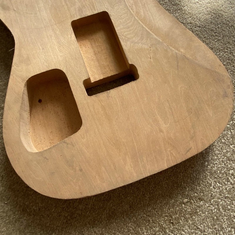 HSH Basswood Guitar Double Cutaway Body Unfinished DIY Project