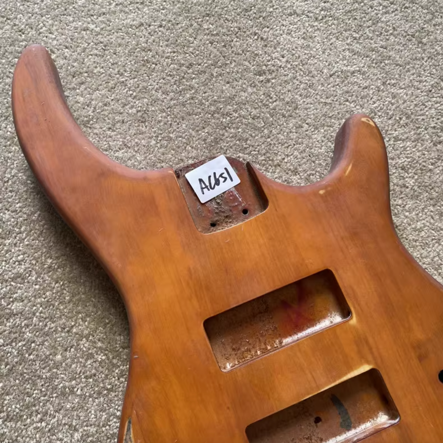 Alder Wood 4 String Bass Guitar Body