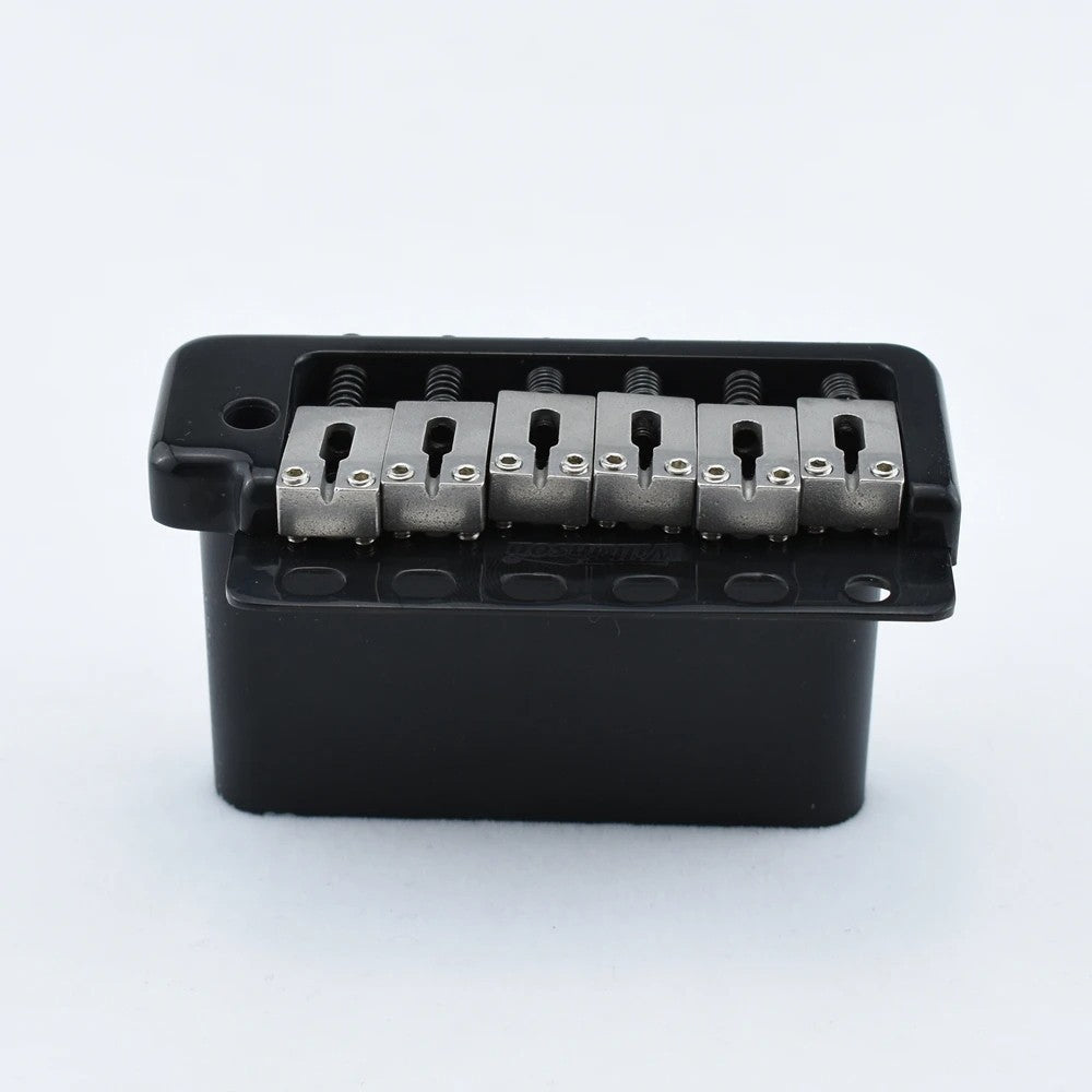 Black Wilkinson Guitar Bridge Tremolo with Steel Saddles Fit Stratocas