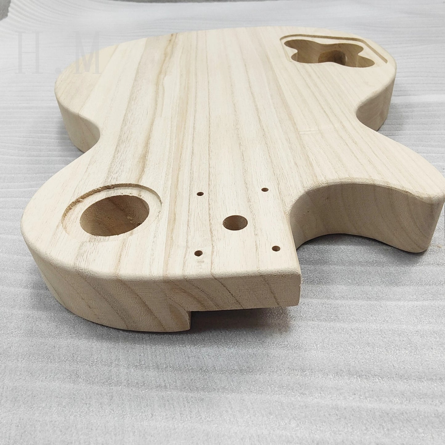 Paulownia Wood Unfinished Single Cut Guitar Body Fit LP Les Paul