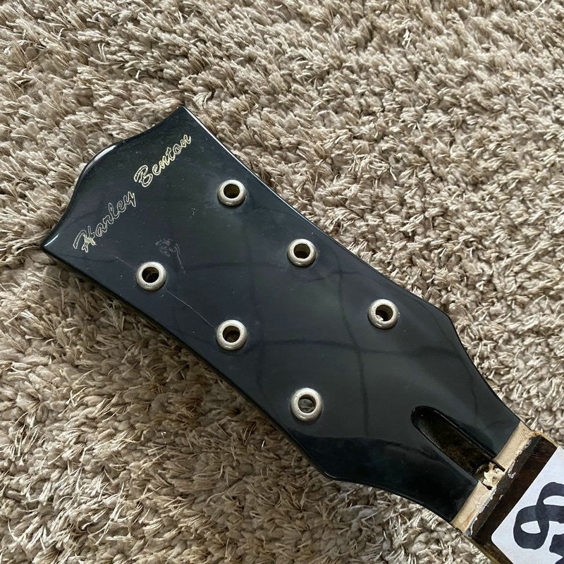 Black Harley Benton Left Handed Guitar Body with Neck, Rosewood Finger