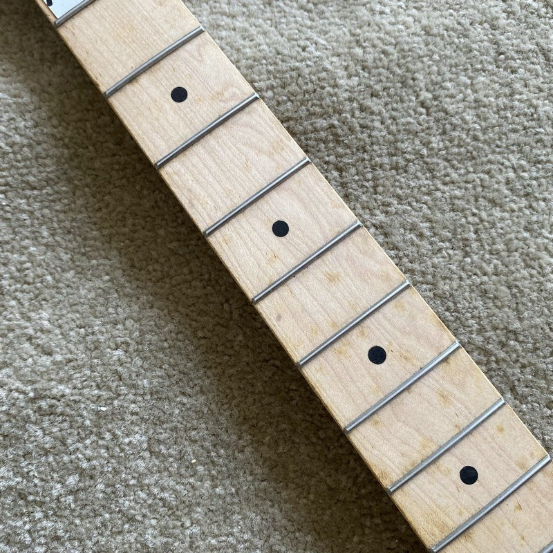 Roasted Maple Wood Guitar Neck 22 Frets Fingerboard DIY Project
