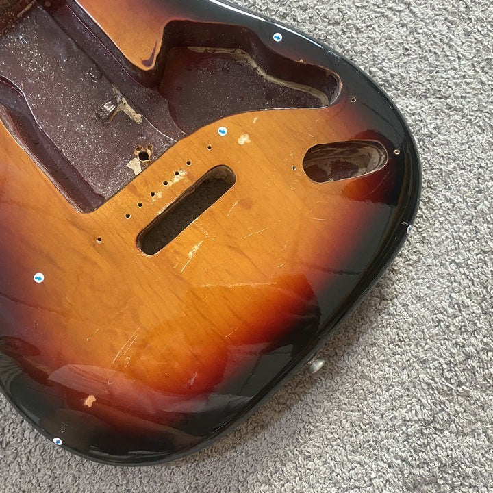 Sunburst Solid Basswood Body with Maple Neck DIY Project Kit