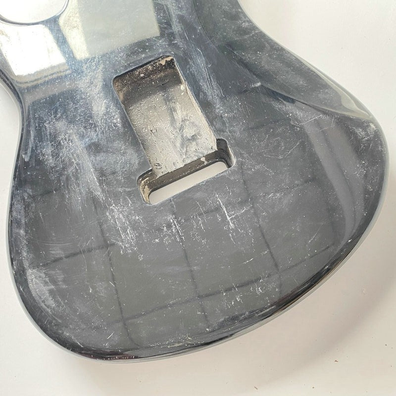 Black Basswood Guitar Double Cutaway Body SSS Fit Stratocaster Strat D