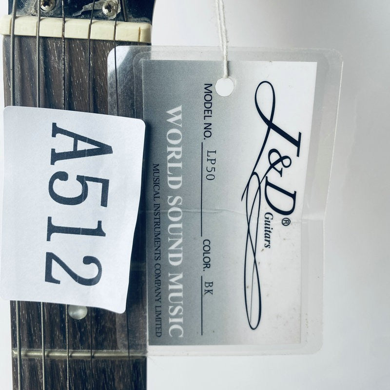 J&D Black Single Cut Guitar Basswood Body, Maple Neck DIY Fit Les Paul