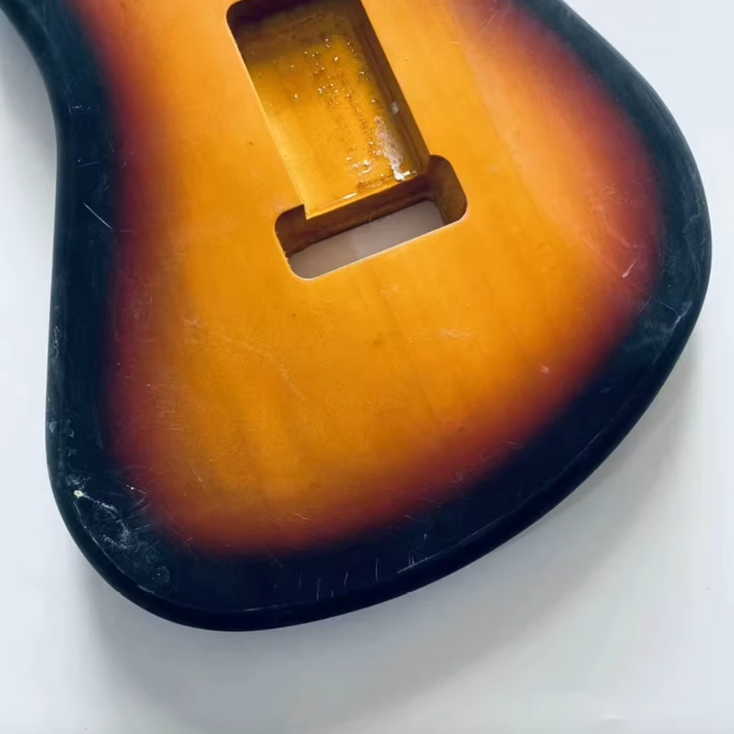 Sunburst Finish Offset Guitar HSS Basswood Body DIY Project