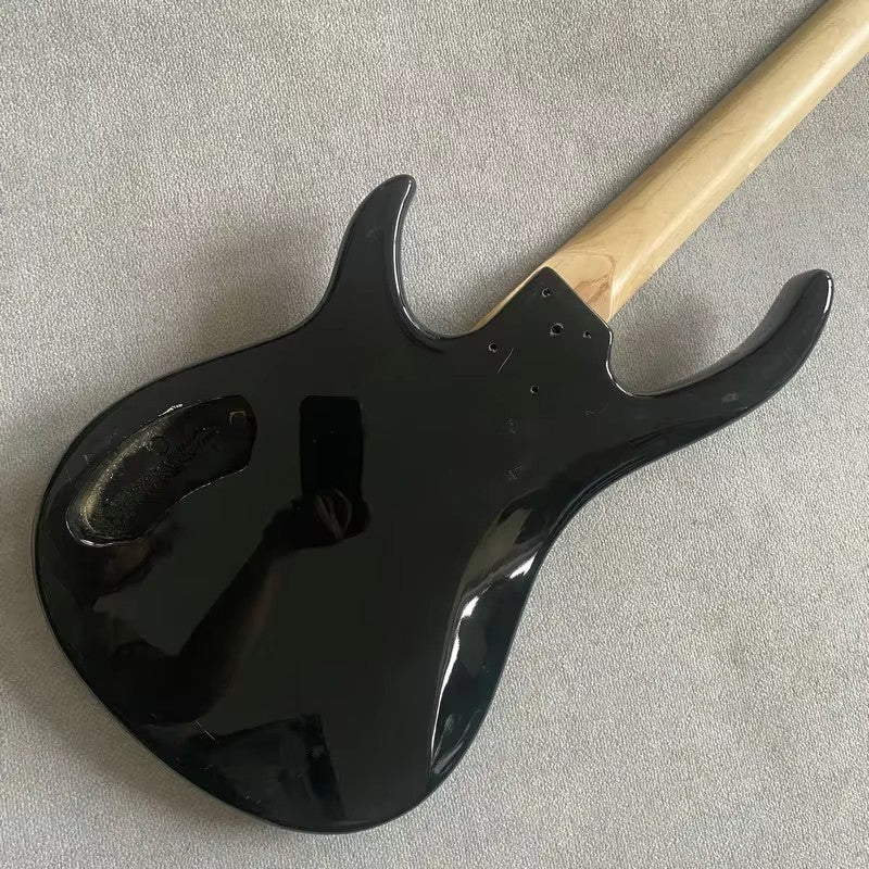 Black 4 String Bass Basswood Body with Maple Neck, Rosewood Fingerboar