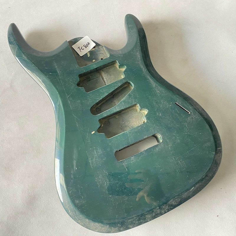 Metallic Green HSH 7 String Basswood Guitar Body
