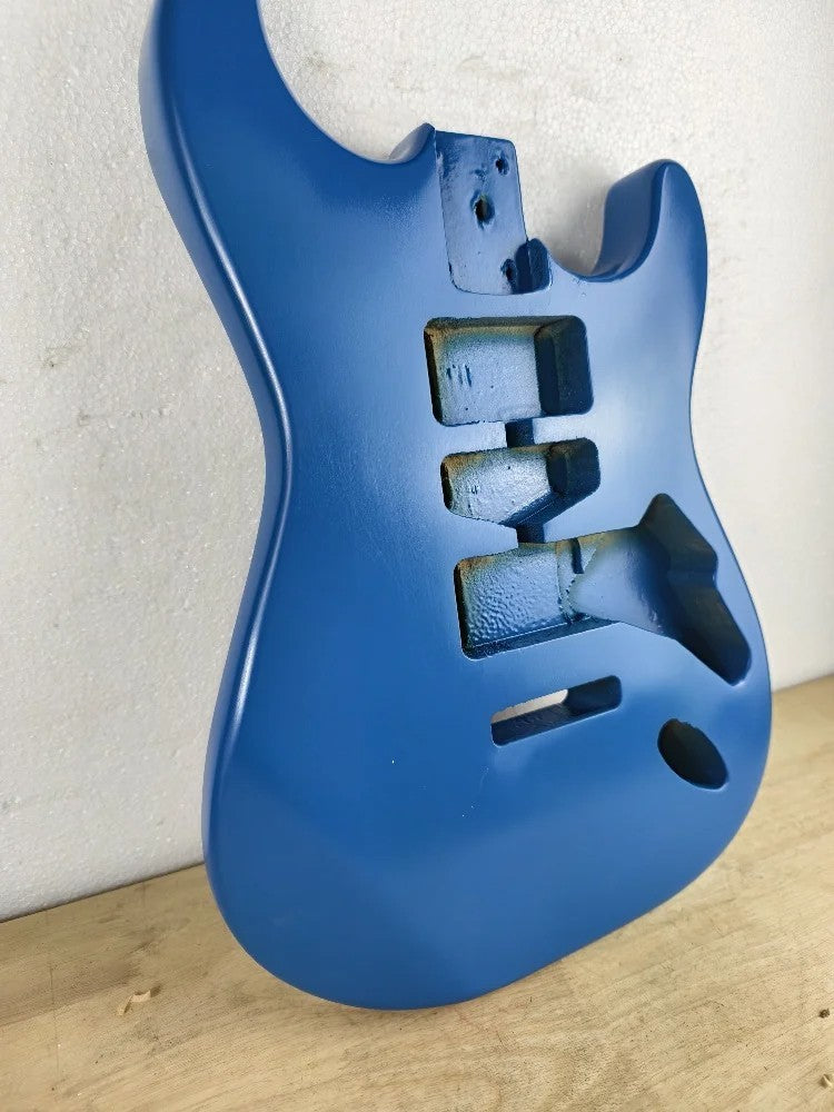 Blue Poplar Wood Double Cutaway Guitar Body Fit Stratocaster Strat Gui