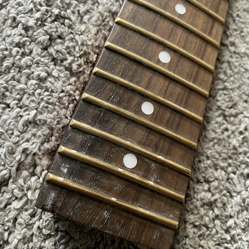 Dark Maple Electric Guitar Neck, Rosewood 22 Frets Fingerboard