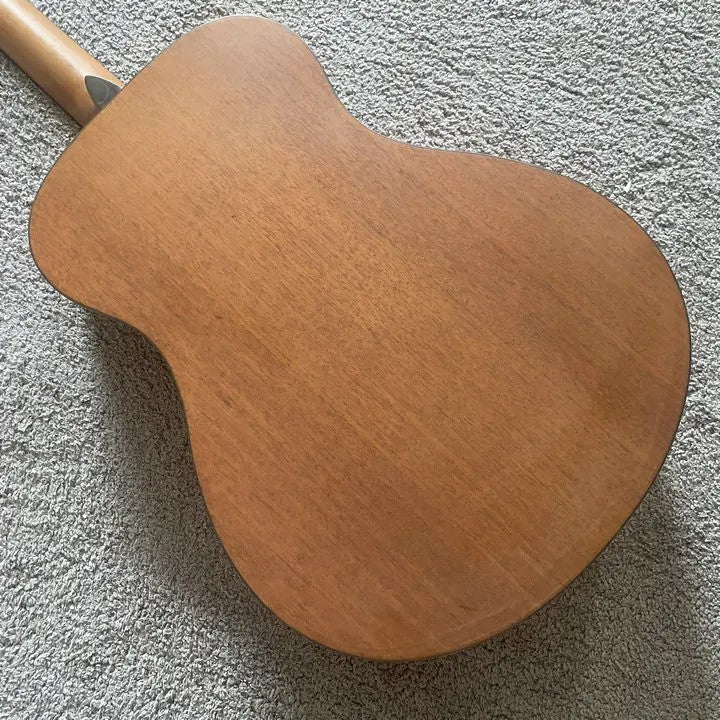 Luna 38 Inch Acoustic Guitar, Engraved Rose Spruce Top Body, Okoume Ne