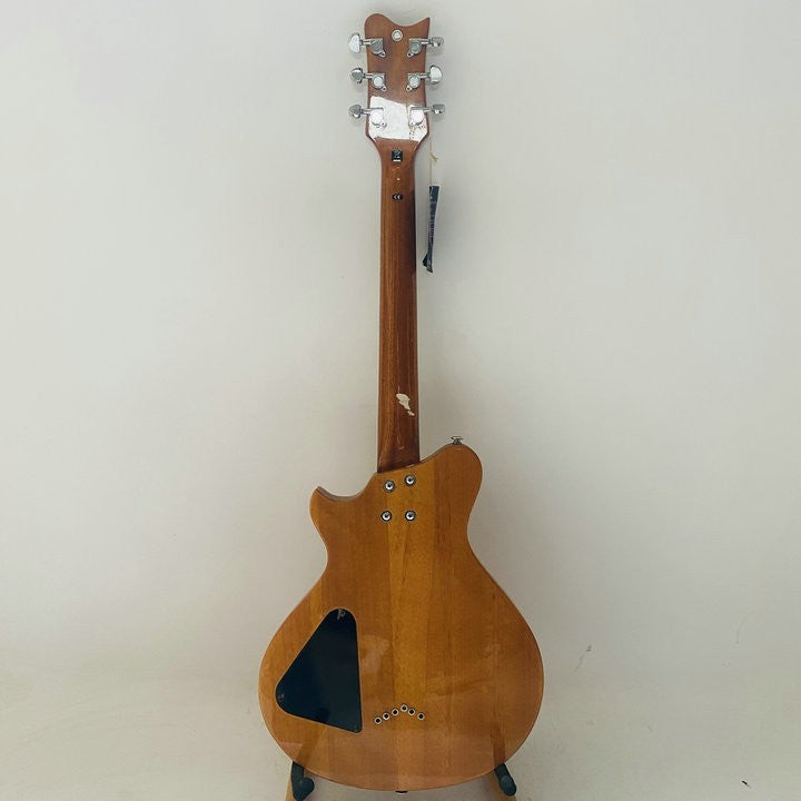 Sakura HH Guitar, Burl Wood Mahogany Body, Maple Neck, Rosewood Finger