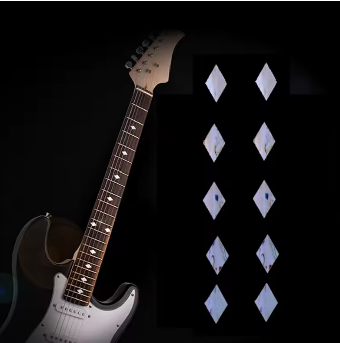 20pcs Guitar Light Rhombus Fingerboard Fret Markers Inlay Stickers