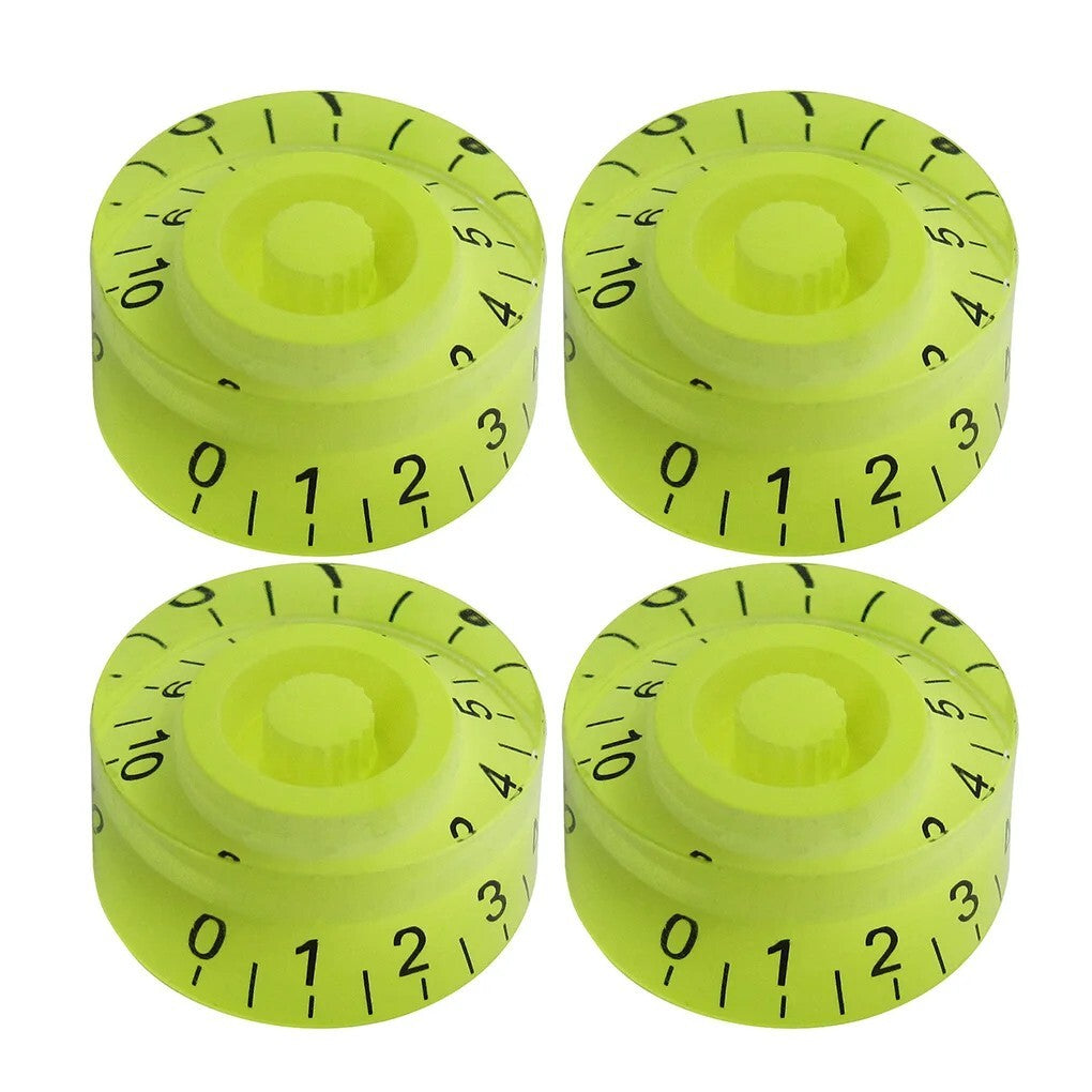 Fluorescent Green 4pcs Guitar Speed Volume Tone Knobs Fit Epiphone Les