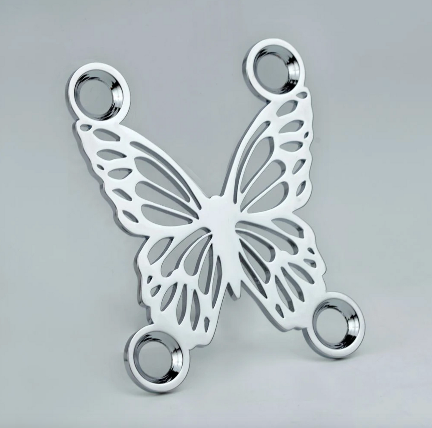 Chrome Butterfly Guitar and Bass Hollowed Neck Plate Fit Fender,Jackso