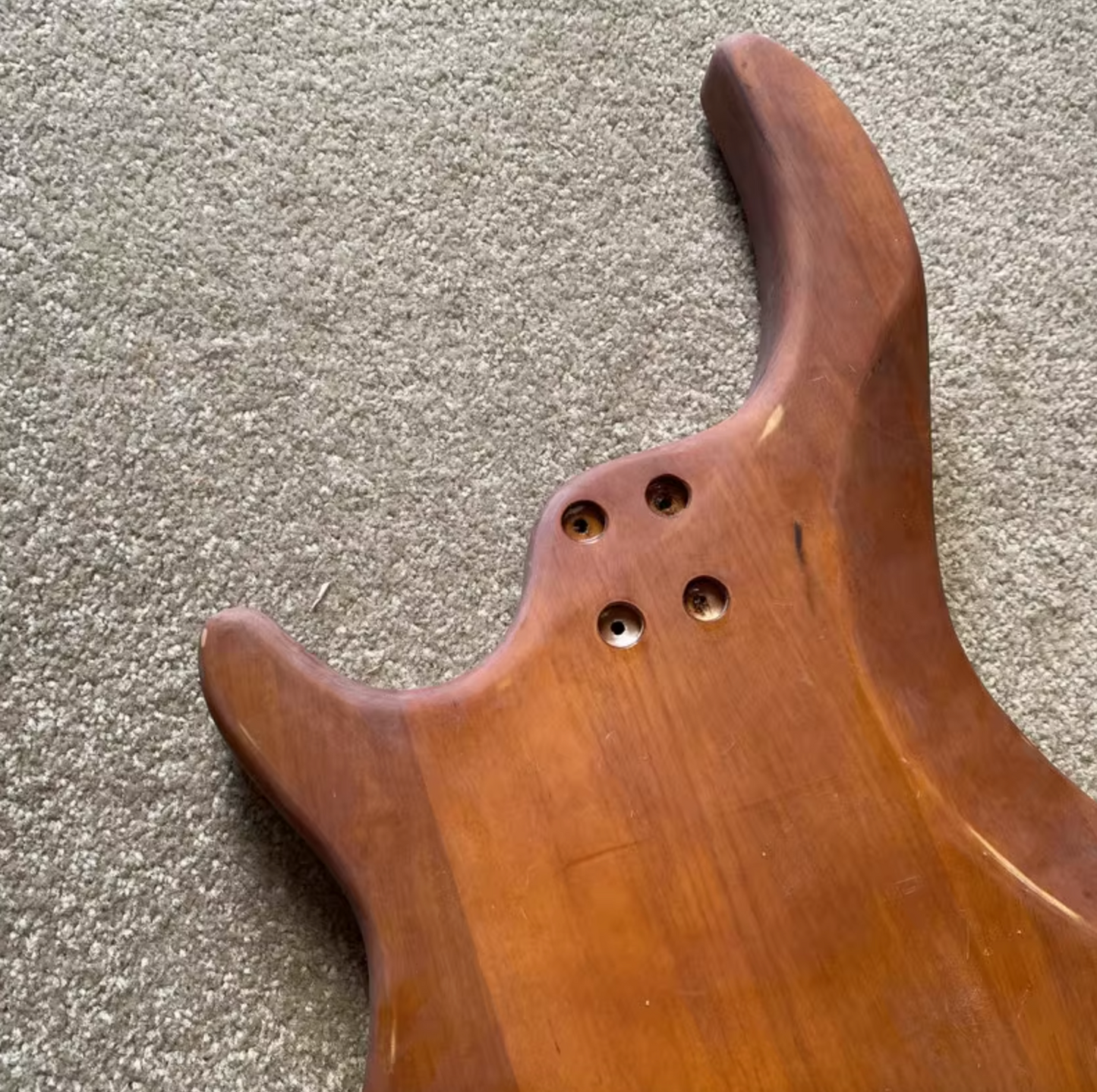 Alder Wood 4 String Bass Guitar Body
