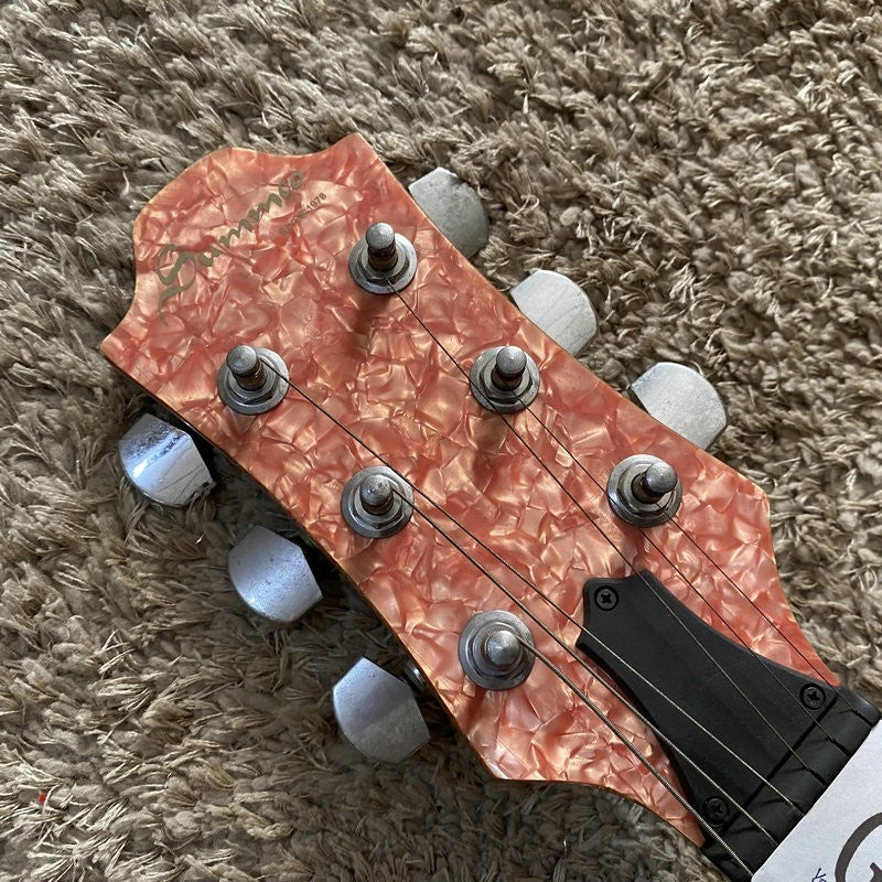Orange Guitar, ABS Frosted Top Basswood Body, Maple Neck Fit Les Paul