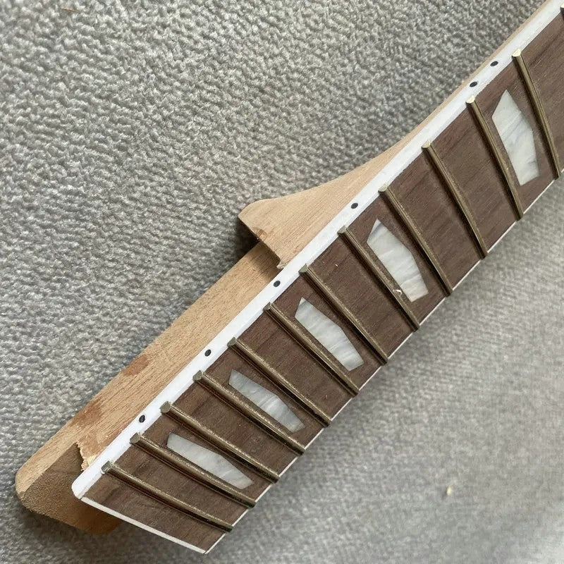 Unfinished Maple Wood Electric Guitar Neck, 22 Frets Rosewood Fingerbo