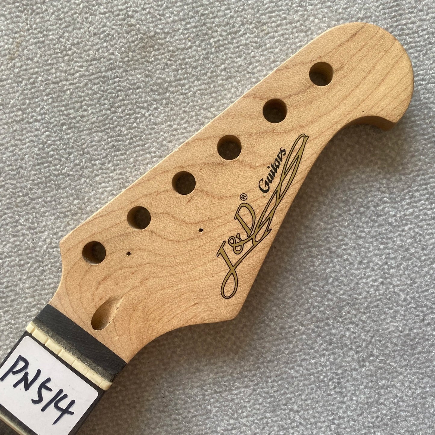 J&D Maple Wood Guitar Neck, 22 Frets Rosewood Fingerboard Fretboard