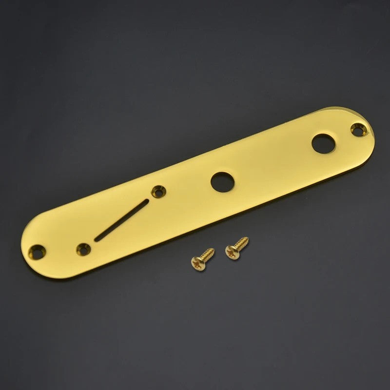 Chrome Angled Guitar Control Plate Panel Fit Telecaster Tele