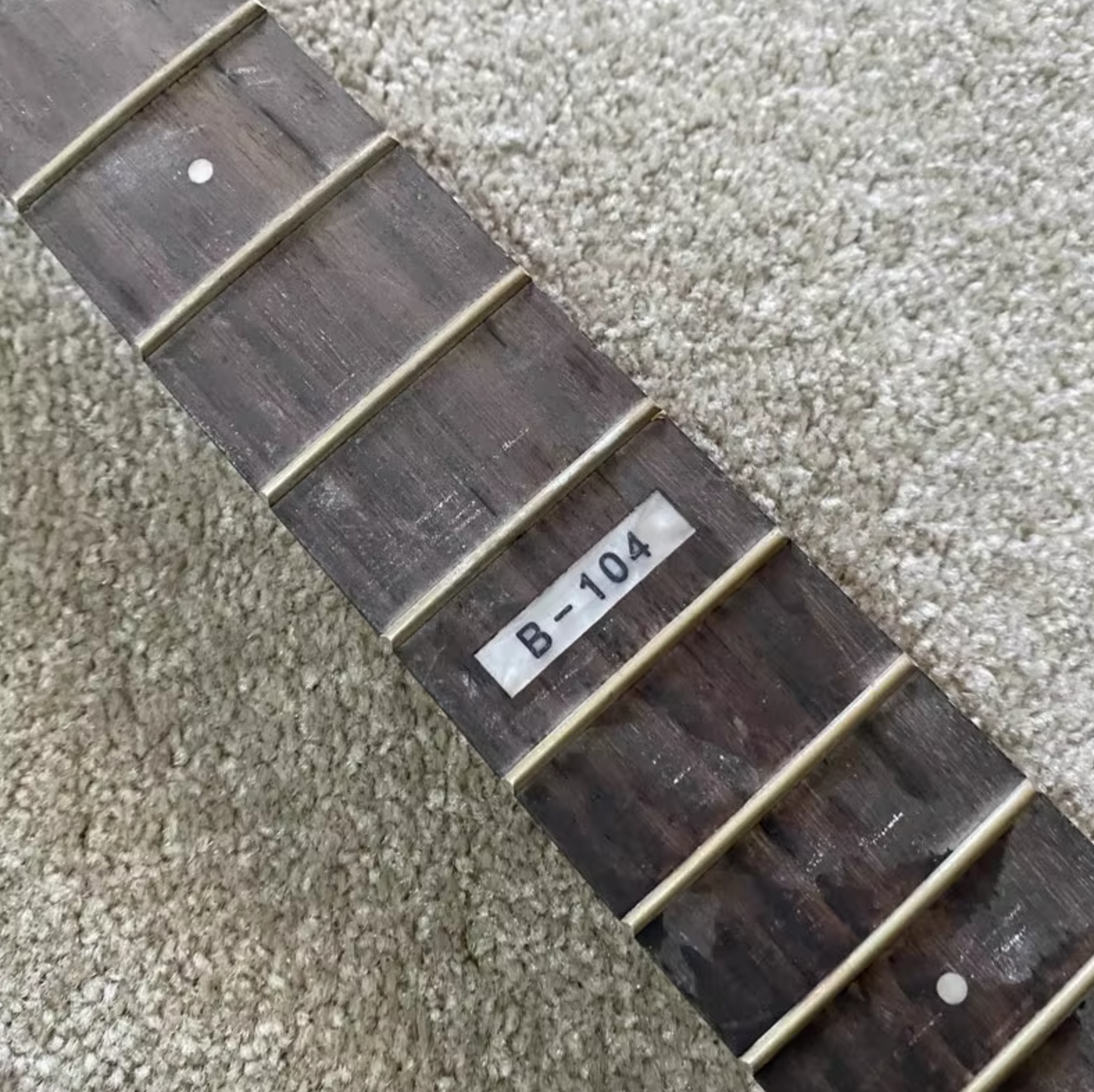Black Maple Wood 4 String Bass Neck, Rosewood Fretboard 24 Frets