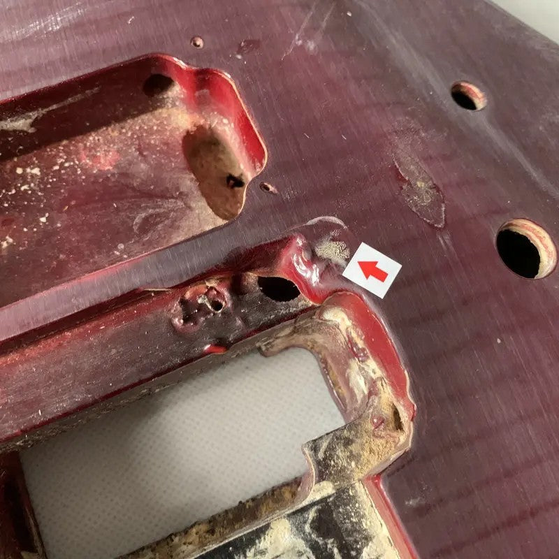 Red Wine Guitar HH Double Cutaway Body DIY Project