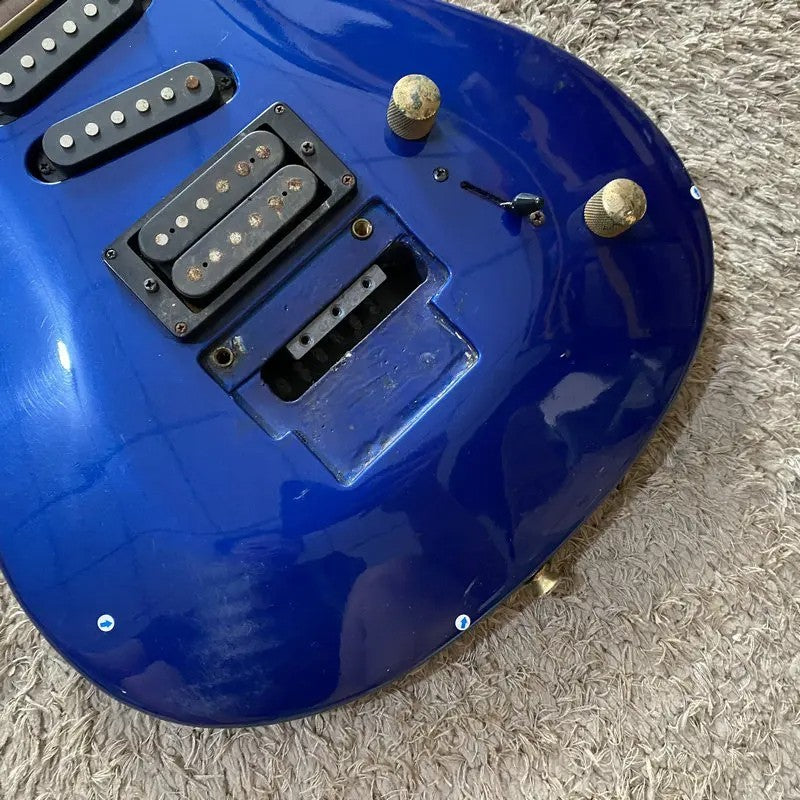 Metallic Blue HSH Guitar, Basswood Body, Rosewood Fingerboard Maple Ne