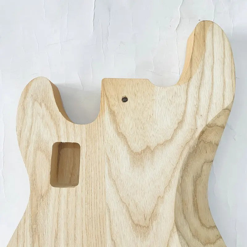 Unfinished Ash Wood 4/5 String Bass Body DIY Project
