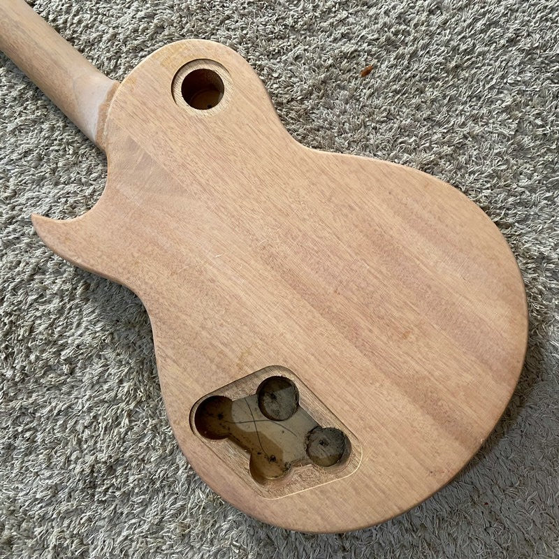 Tiger Maple Guitar Body with Mahogany Neck, Rosewood Fingerboard Fit L