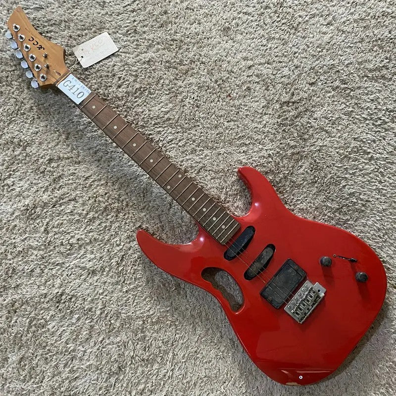KCC Red Electric Guitar HSS, Basswood Body with Maple Neck, Rosewood F