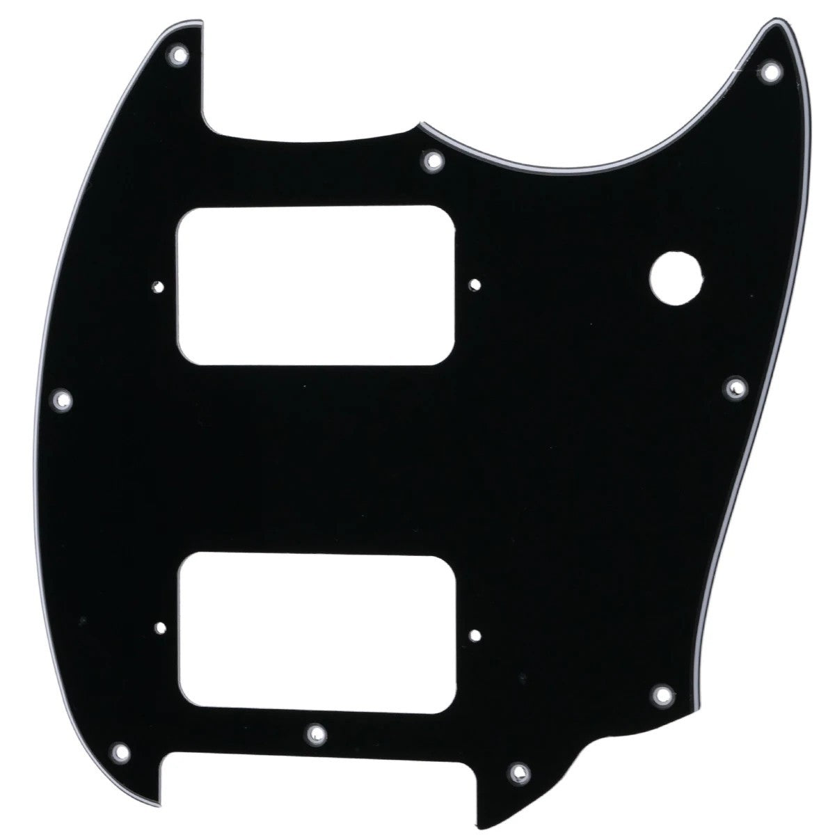 Black Guitar Pickguard Scratch Plate Fit Squier Bullet Mustang
