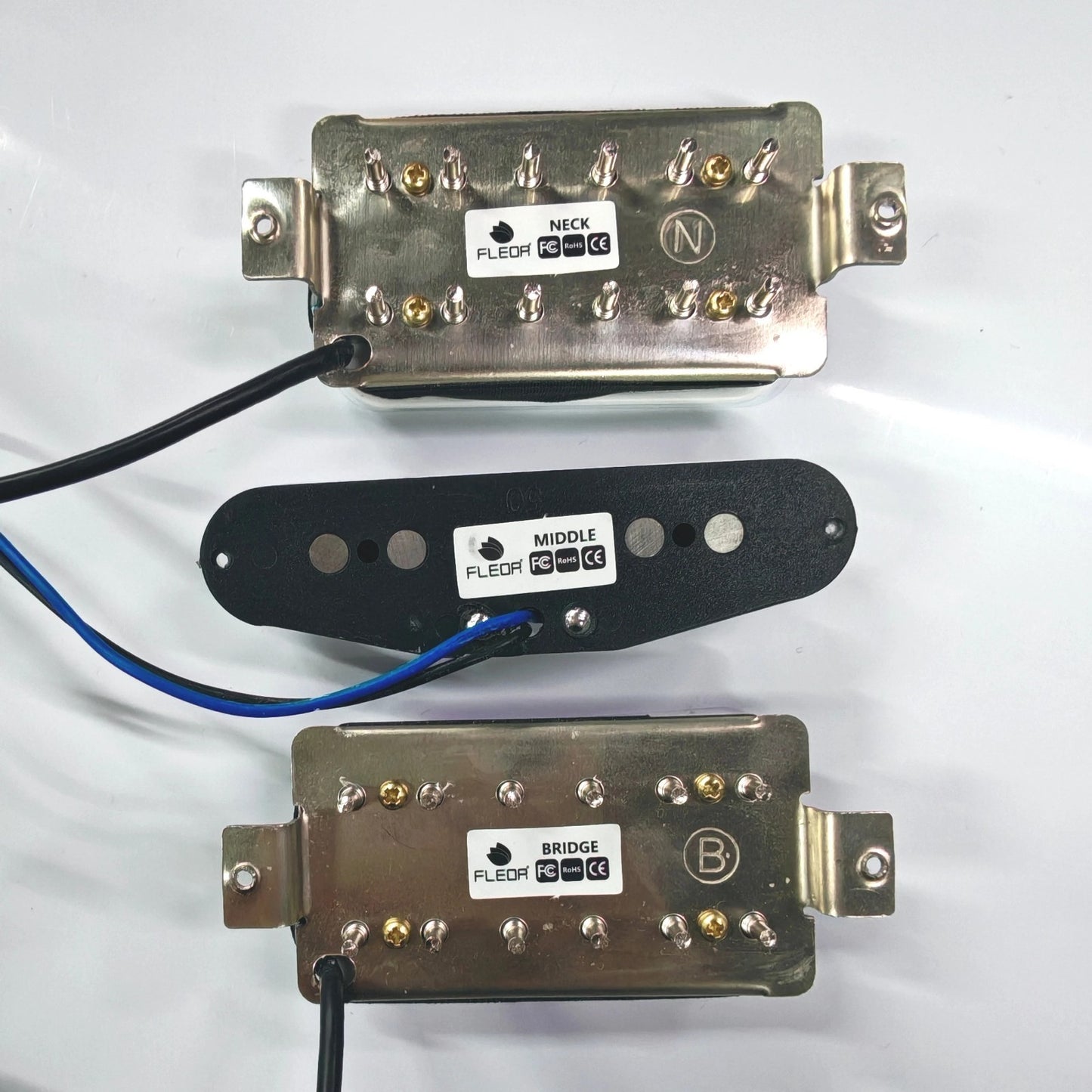 HSH White Alnico V Guitar Humbucker Single Coil Pickups Fit Ibanez,Pea