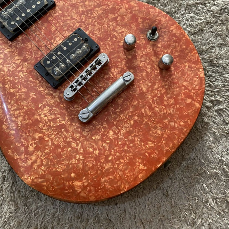 Orange Guitar, ABS Frosted Top Basswood Body, Maple Neck Fit Les Paul