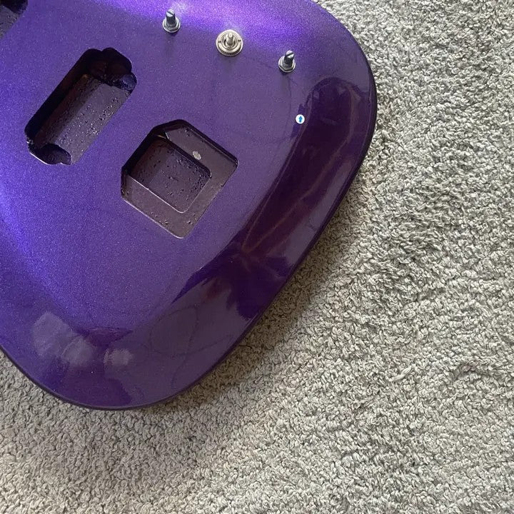 TNC Purple Metallic Finish Electric Guitar, Basswood Body, Maple Neck