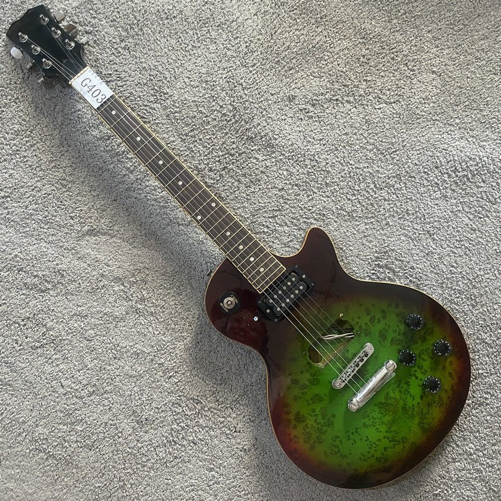Green Burst Basswood Guitar Body with Maple Neck, Rosewood Fretboard 2