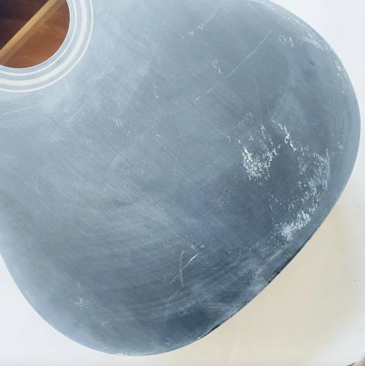 Black Spruce Top Acoustic Guitar Body