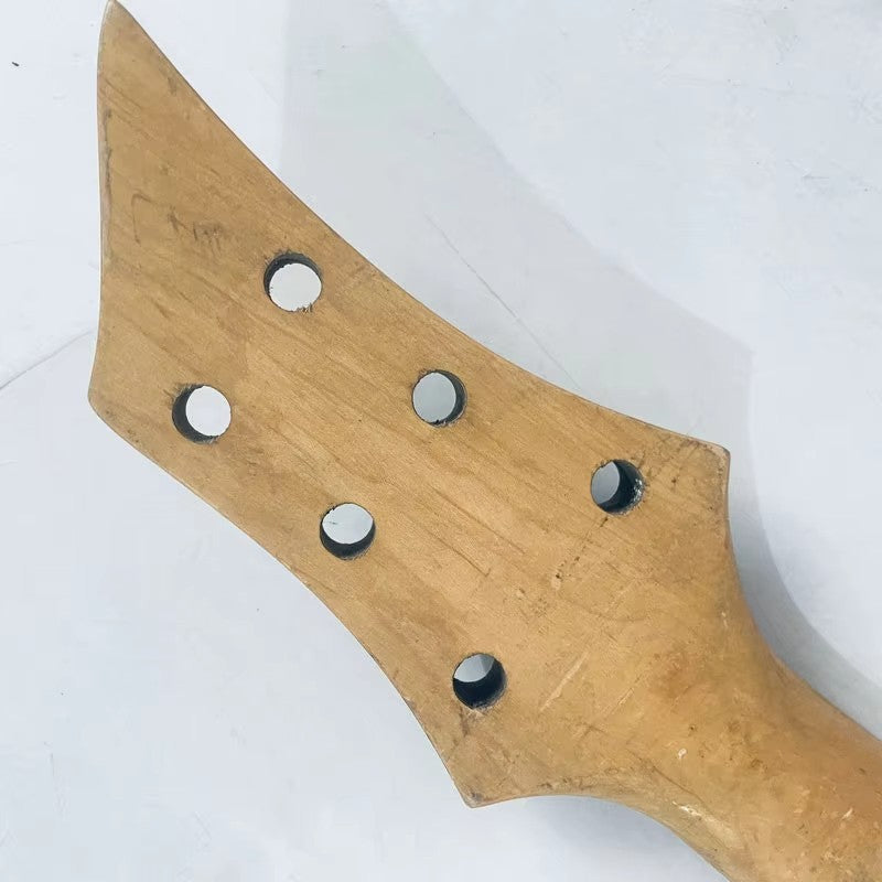 Sebrew Black Electric Guitar Maple Wood Neck, 24 Frets Rosewood Finger
