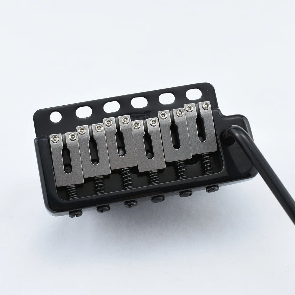 Black Wilkinson Guitar Bridge Tremolo with Steel Saddles Fit Stratocas